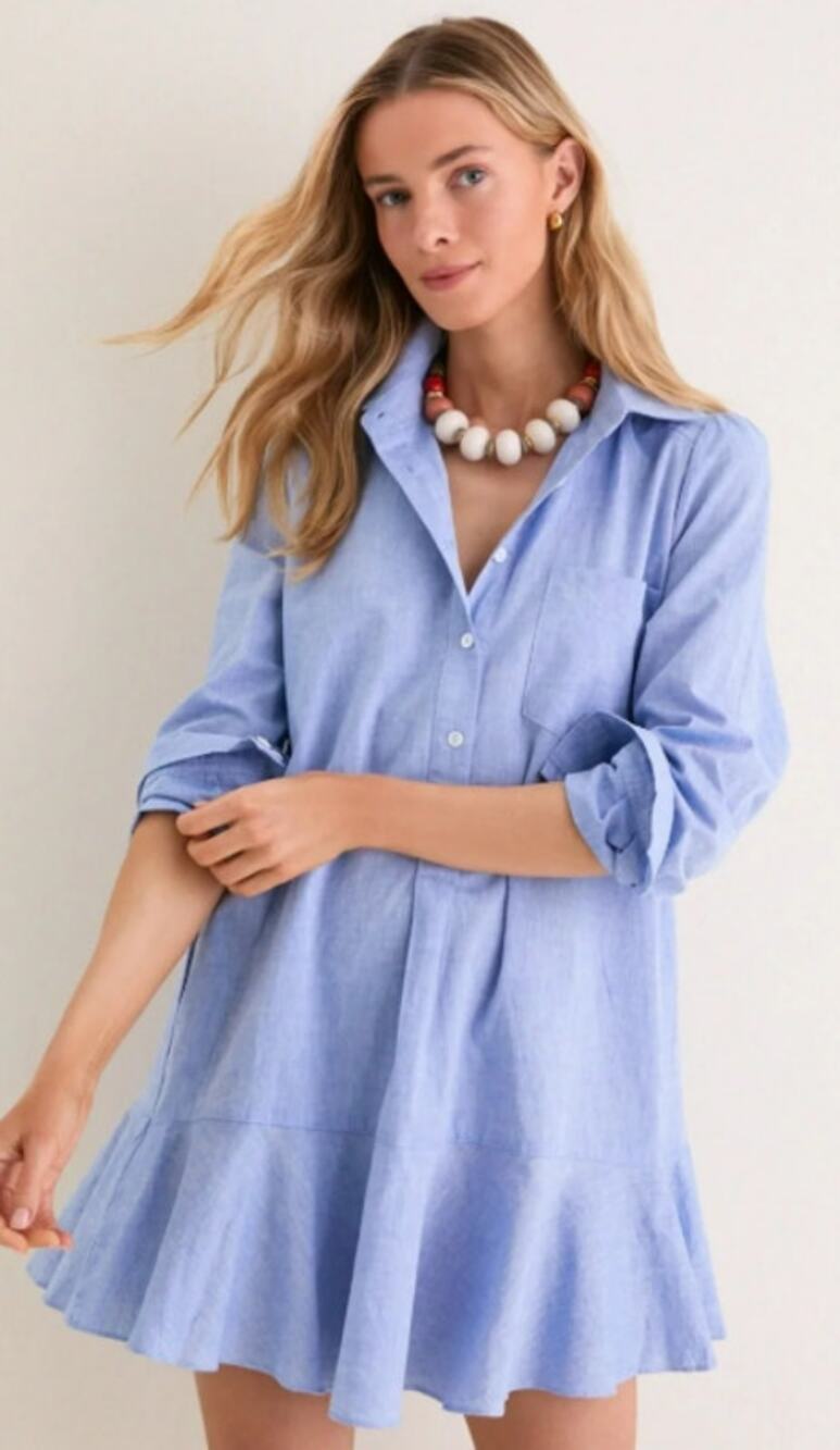 Tuckernuck Chambray Callahan Shirt Dress Size S
